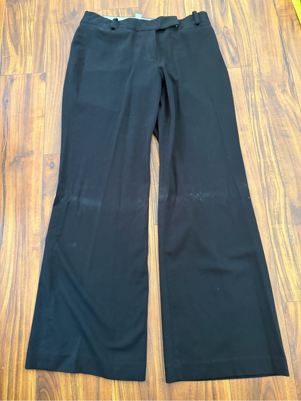 LOFT Black Wide-Leg Trousers Women’s 6 Julie - missing clasp (pictured)